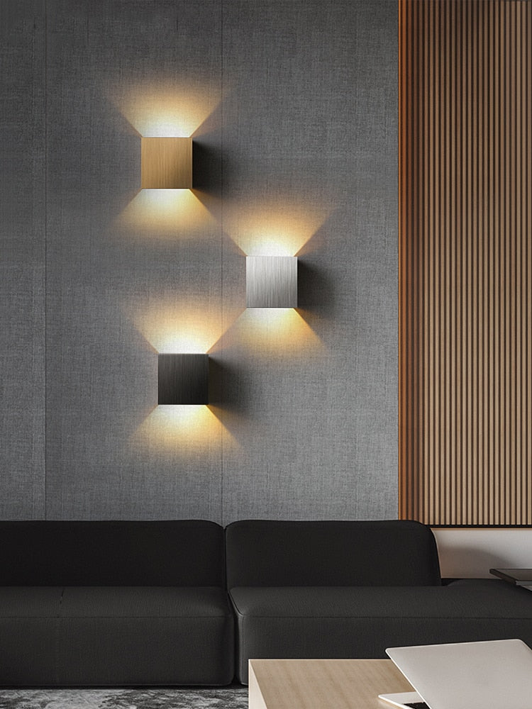 LED-Wandleuchte | Würfeldesign | Licht Nach Oben & Unten für Wandeffekt | CubeGlow