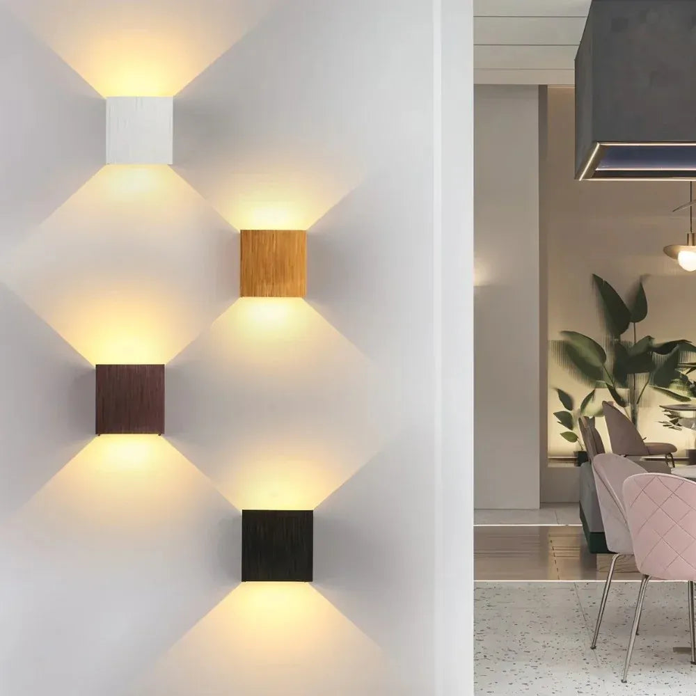 LED-Wandleuchte | Würfeldesign | Licht Nach Oben & Unten für Wandeffekt | CubeGlow