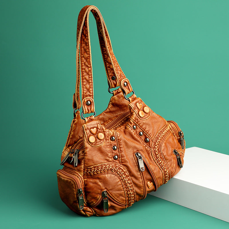 Alician – Boho-Tasche mit mehreren Reißverschlusstaschen