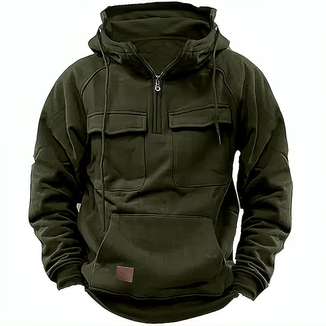 Francis | Kapuzenpullover mit Taschen und Reißverschluss