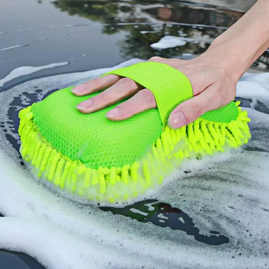 Mikrofaser Auto Waschset | Weiche Fusselfreie Reinigung | Schwamm, Handschuhe & Bürsten | Lackfreundlich
