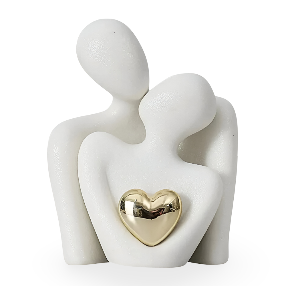 Minimalistische Paarfigur aus Keramik – Deko für Nähe und Harmonie
