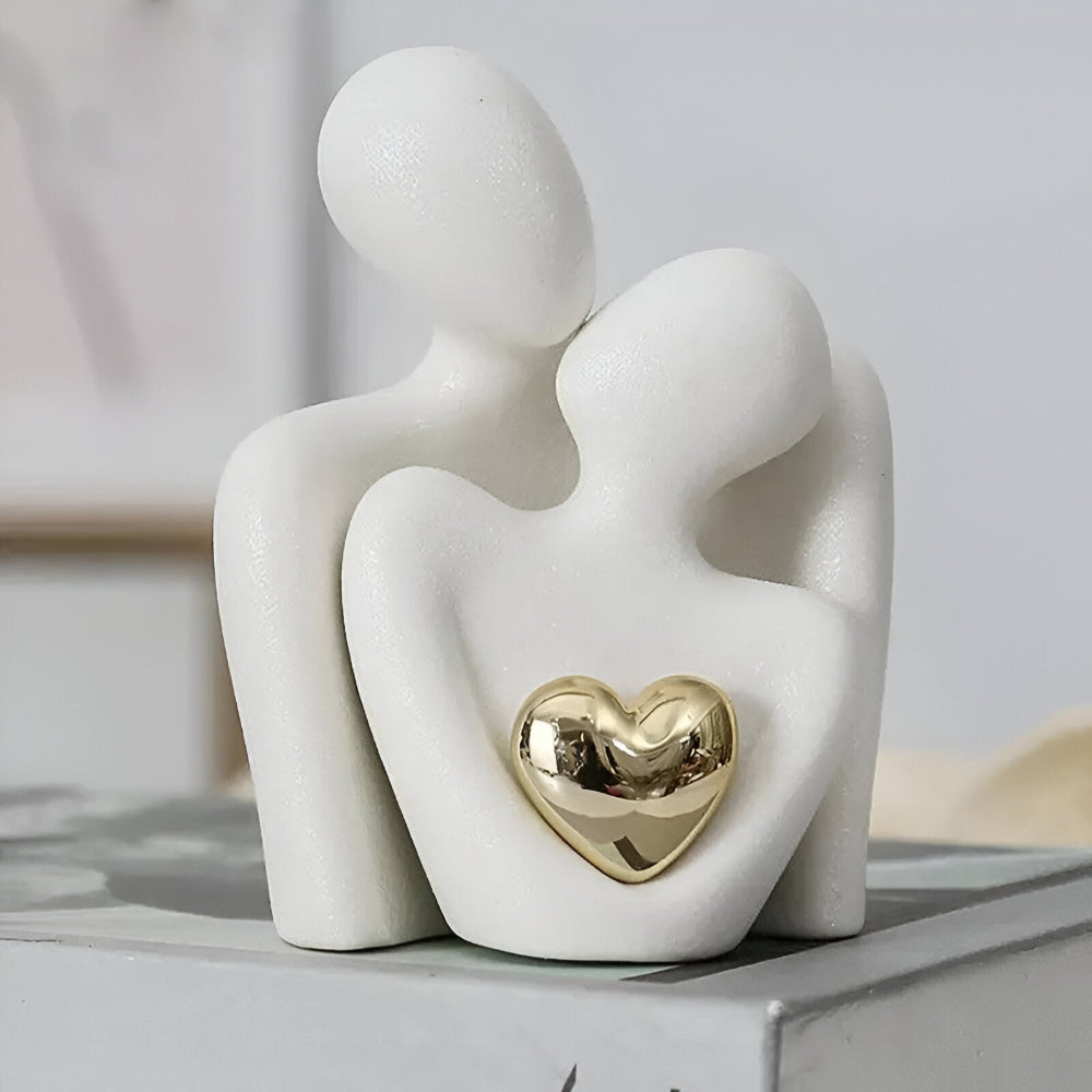 Minimalistische Paarfigur aus Keramik – Deko für Nähe und Harmonie