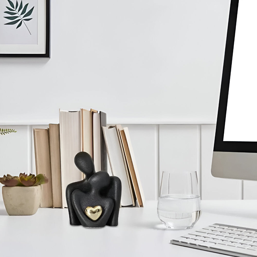 Minimalistische Paarfigur aus Keramik – Deko für Nähe und Harmonie
