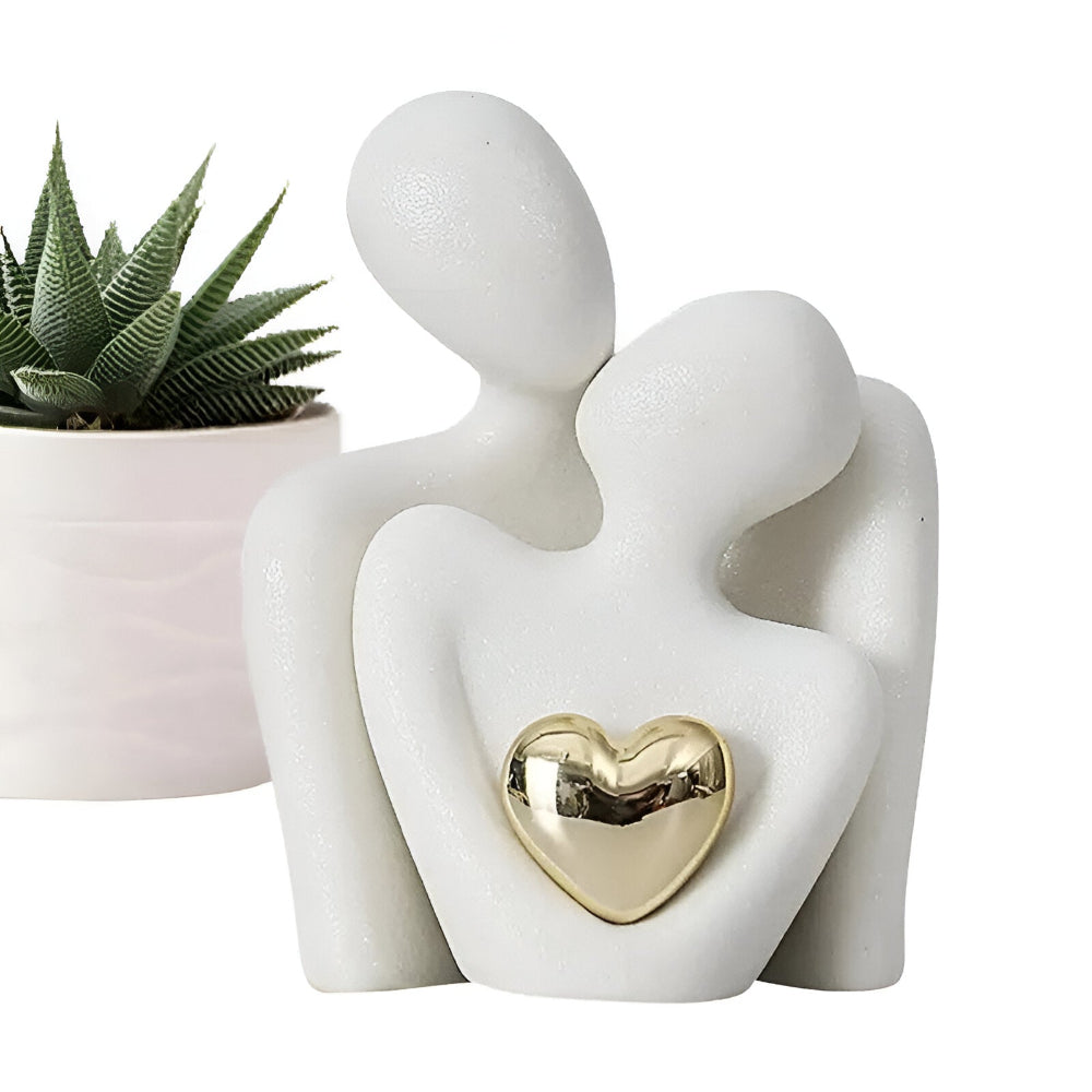 Minimalistische Paarfigur aus Keramik – Deko für Nähe und Harmonie