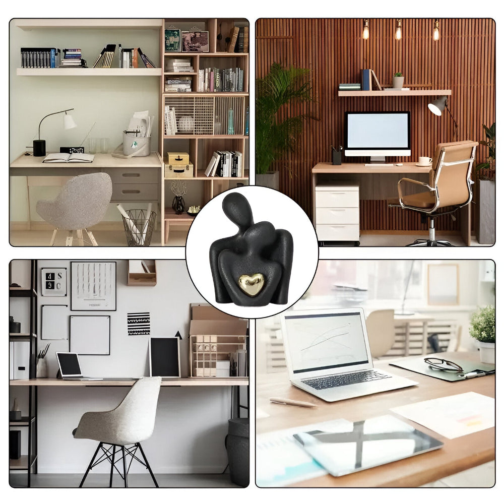 Minimalistische Paarfigur aus Keramik – Deko für Nähe und Harmonie