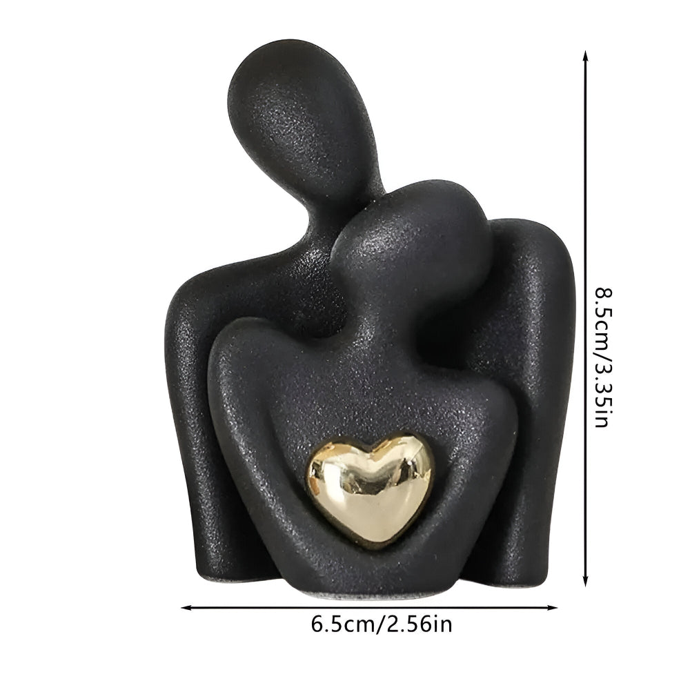 Minimalistische Paarfigur aus Keramik – Deko für Nähe und Harmonie