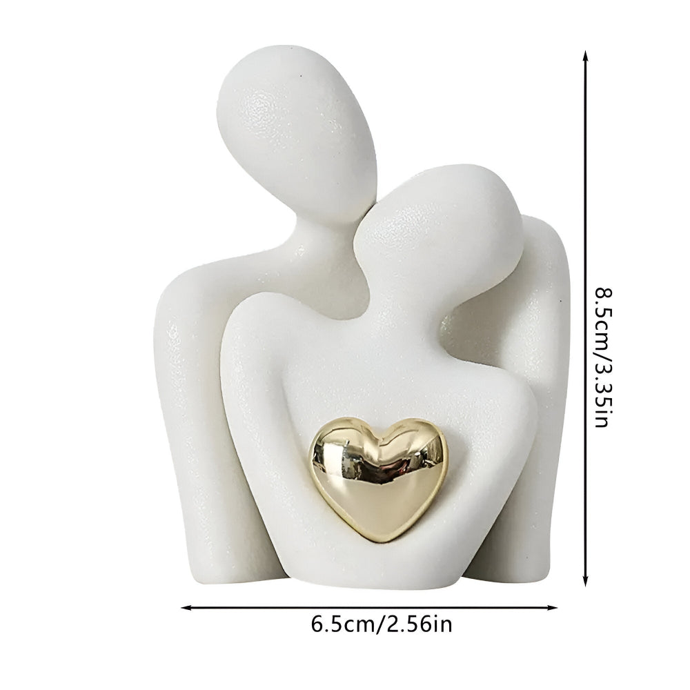 Minimalistische Paarfigur aus Keramik – Deko für Nähe und Harmonie