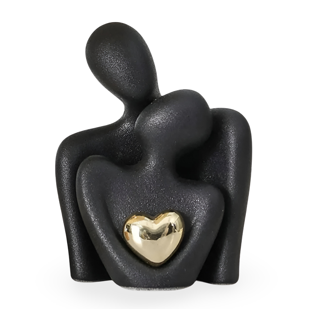 Minimalistische Paarfigur aus Keramik – Deko für Nähe und Harmonie