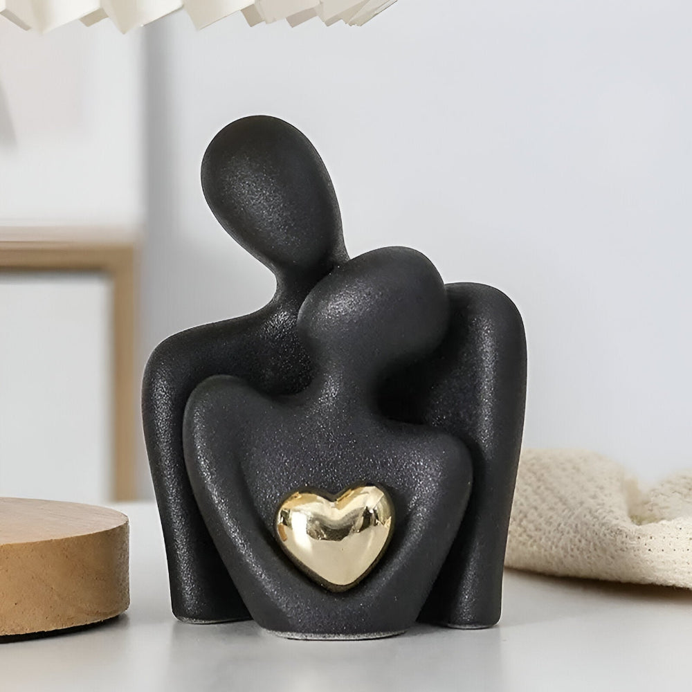 Minimalistische Paarfigur aus Keramik – Deko für Nähe und Harmonie