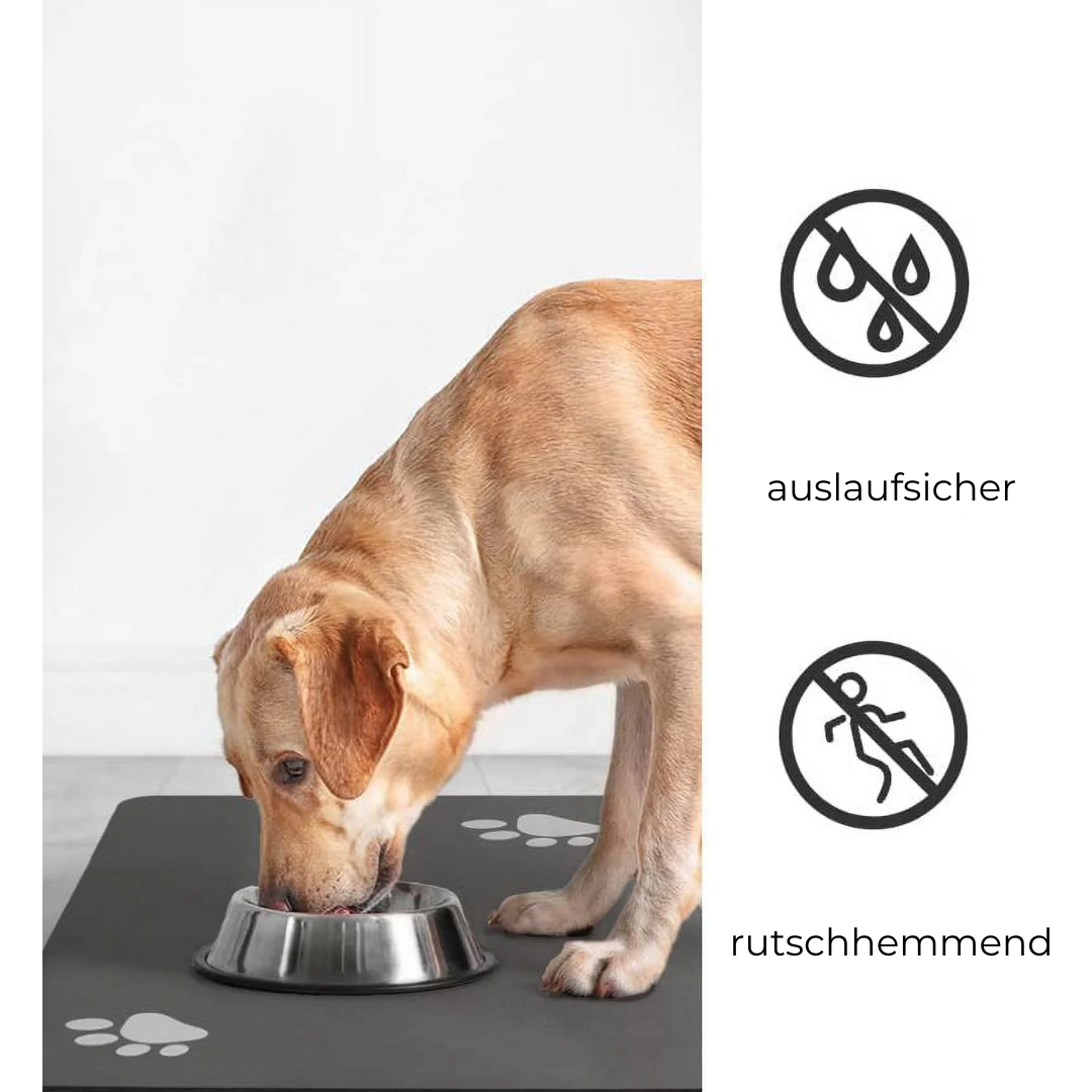 Rutschfeste Futtermatte für Haustiere