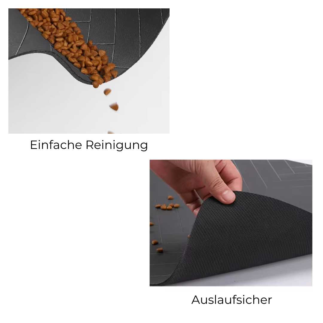 Rutschfeste Futtermatte für Haustiere