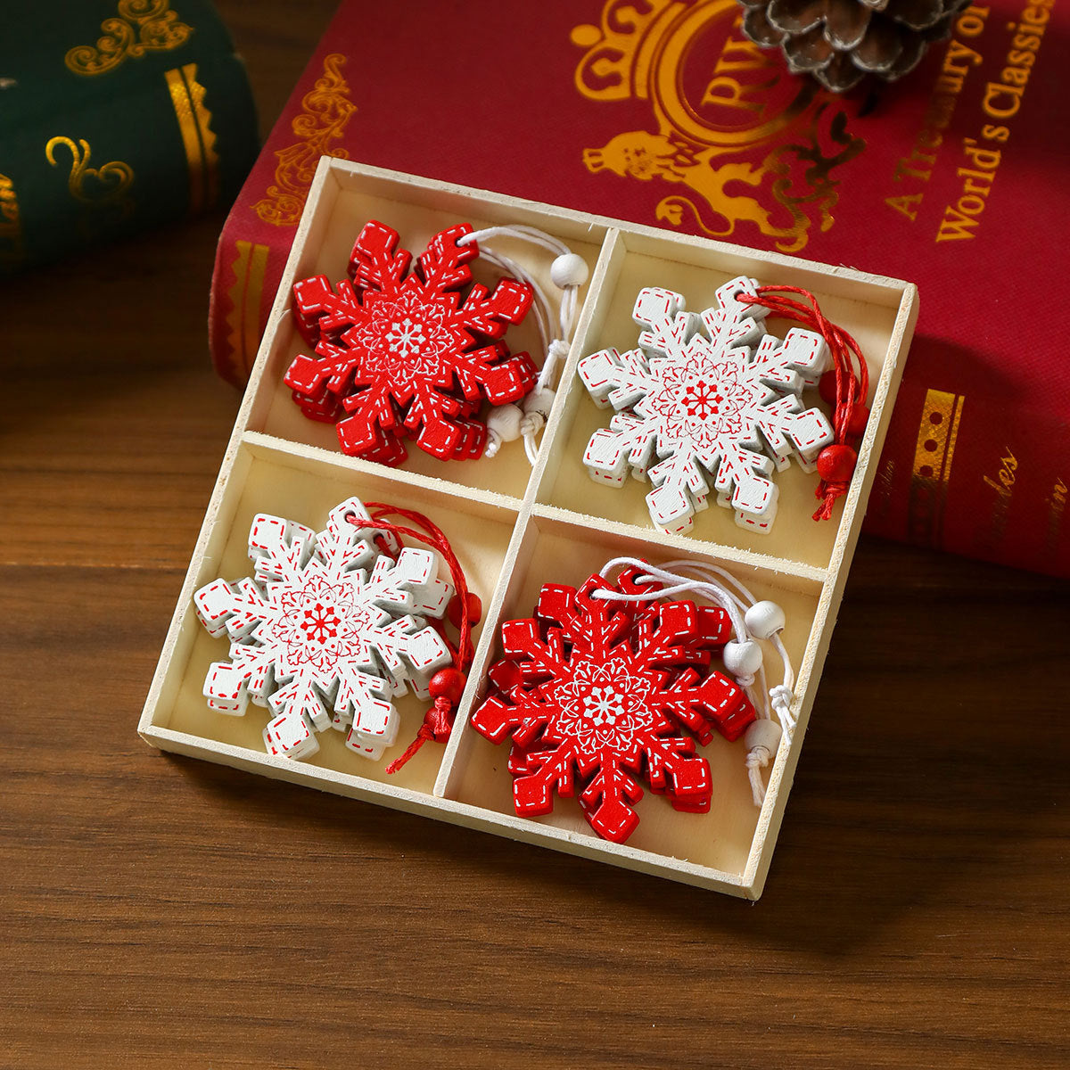 Weihnachtsbaumschmuck | Baumförmiges Design | Mit Aufhängeschnur