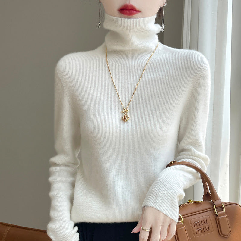 Damen Slim Fit Rollkragenpullover
