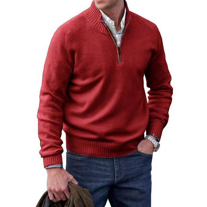 Niko | Klassischer Pullover mit Reißverschluss