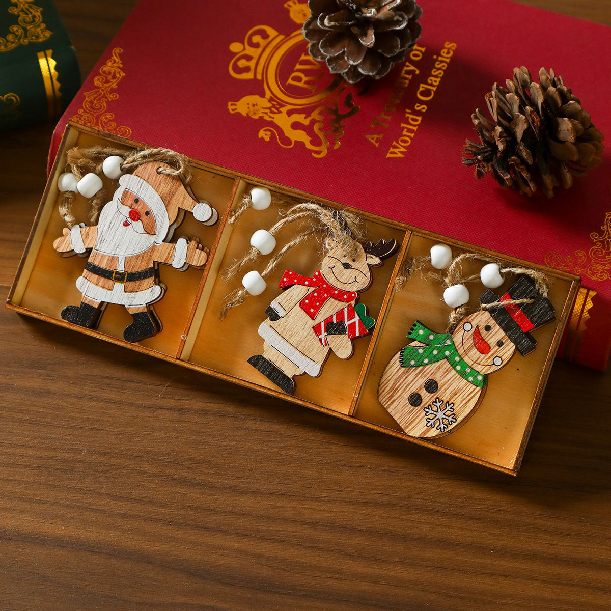 Weihnachtsbaumschmuck | Baumförmiges Design | Mit Aufhängeschnur