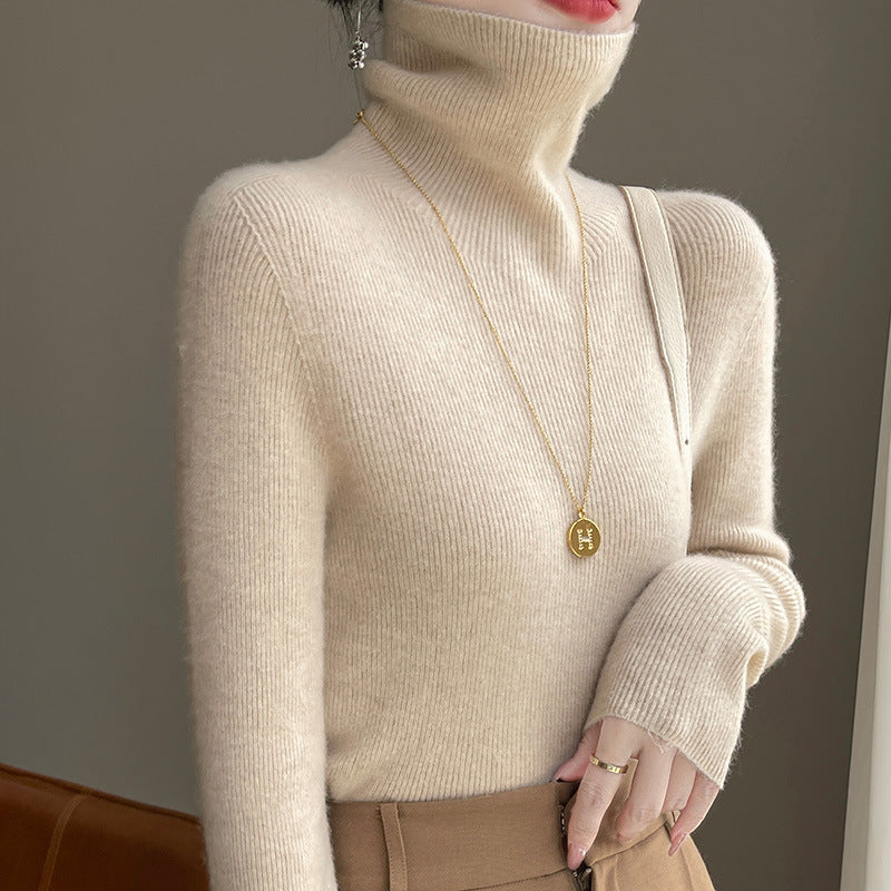Damen Slim Fit Rollkragenpullover