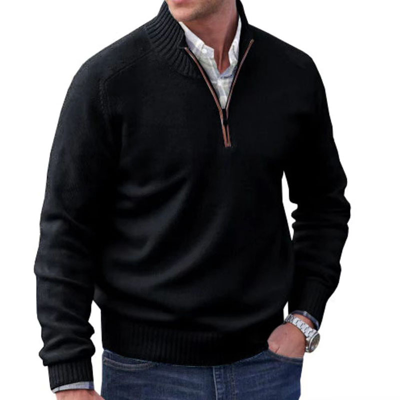 Niko | Klassischer Pullover mit Reißverschluss