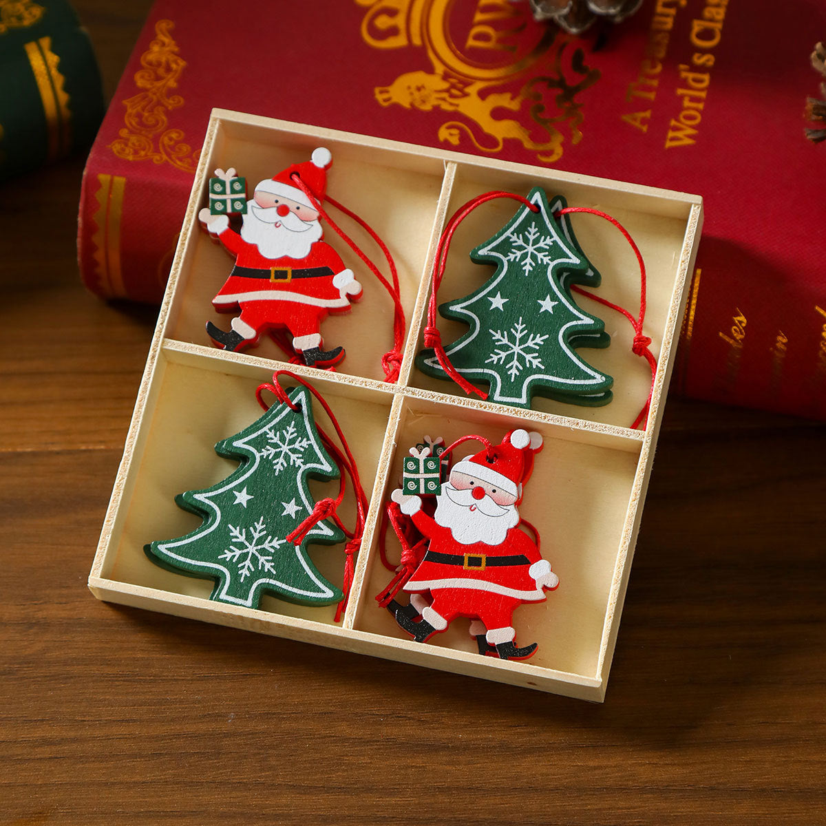 Weihnachtsbaumschmuck | Baumförmiges Design | Mit Aufhängeschnur