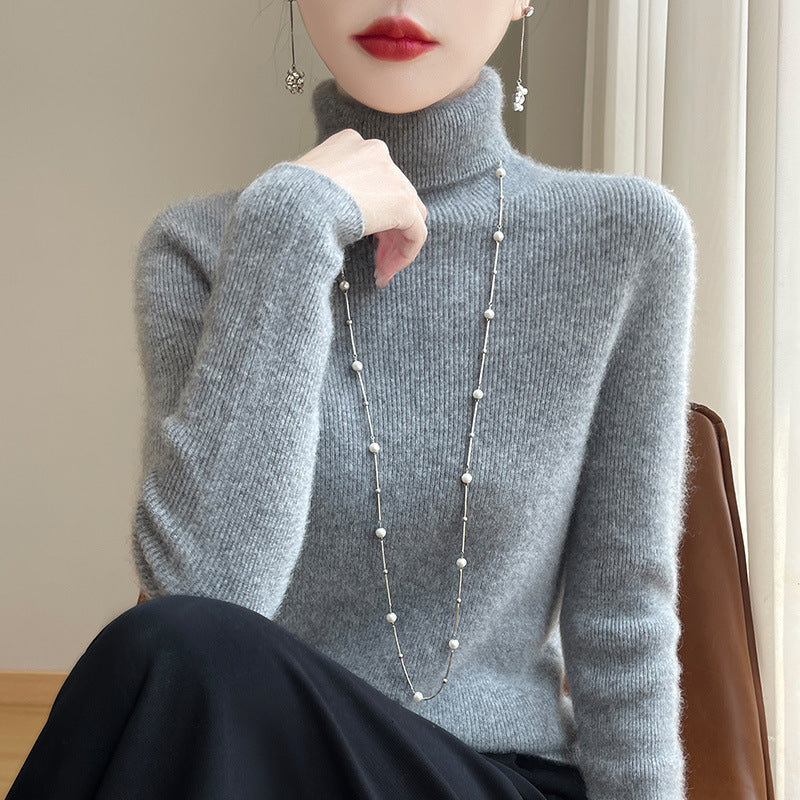 Damen Slim Fit Rollkragenpullover