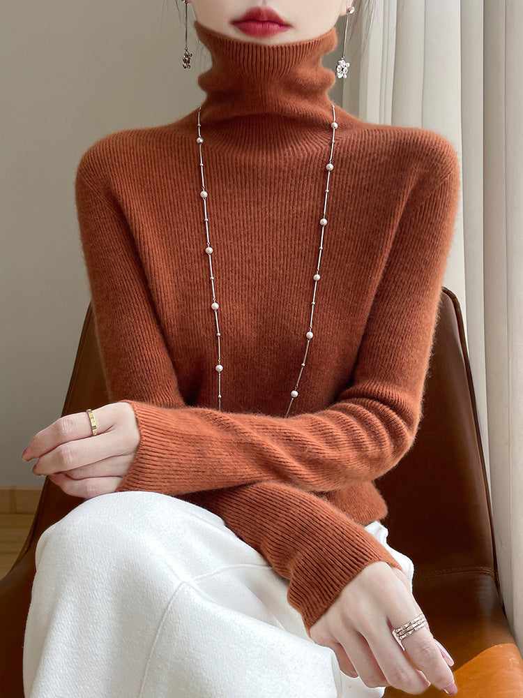 Damen Slim Fit Rollkragenpullover