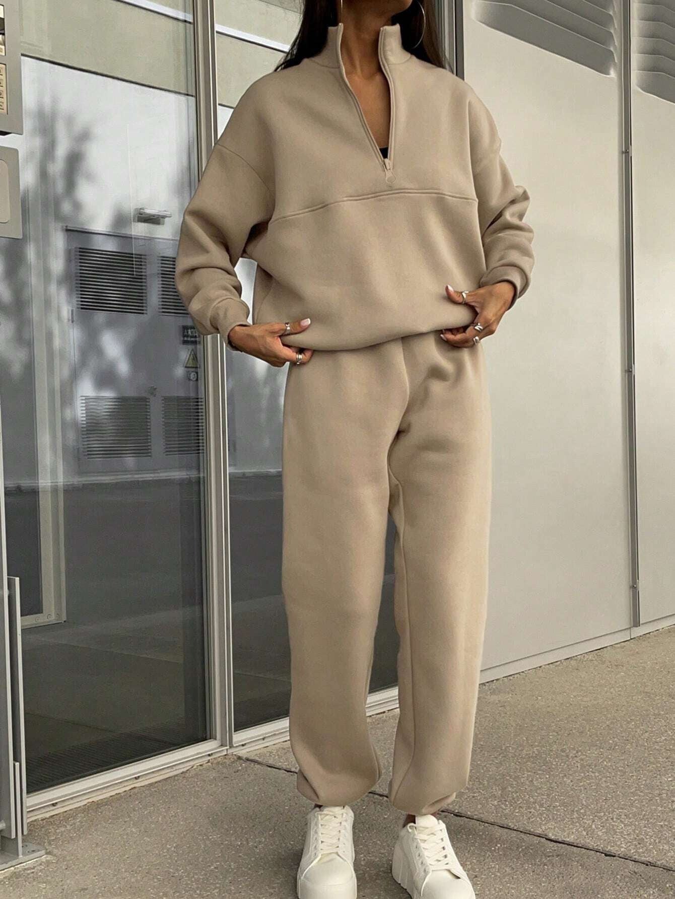 Damen Oversized Zweiteiliges Set