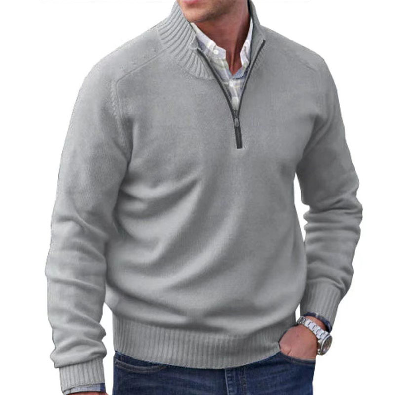 Niko | Klassischer Pullover mit Reißverschluss