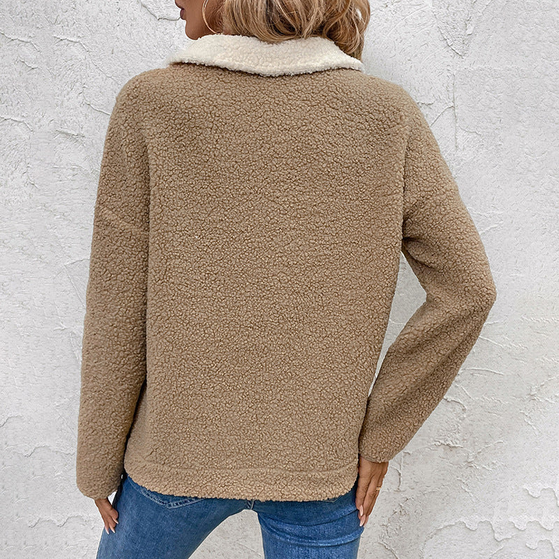 Damen Langarm-Pullover mit Taschen