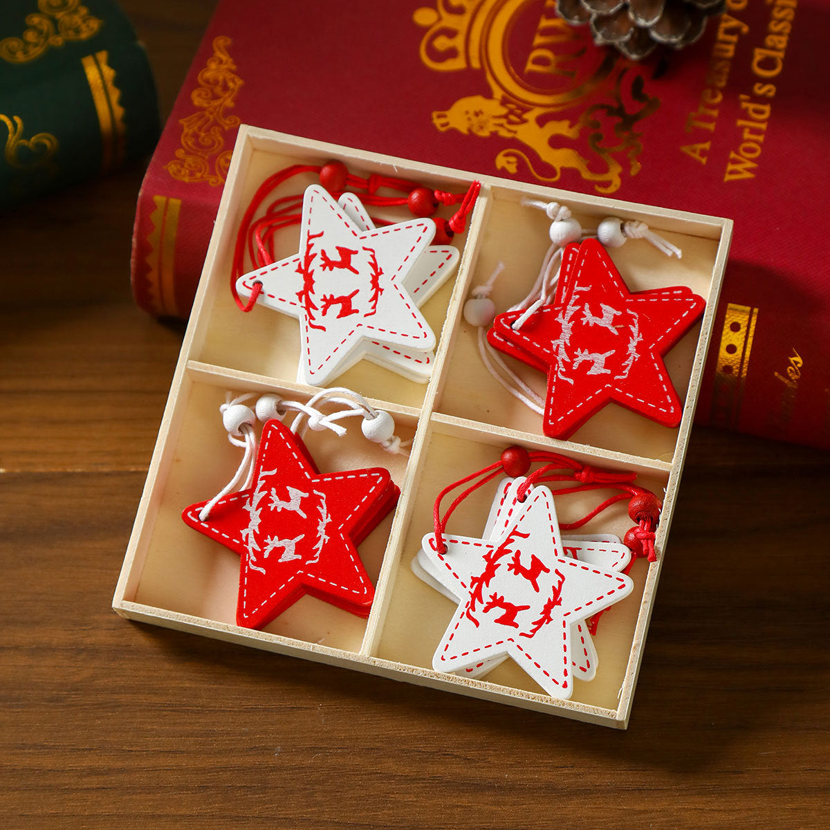 Weihnachtsbaumschmuck | Baumförmiges Design | Mit Aufhängeschnur