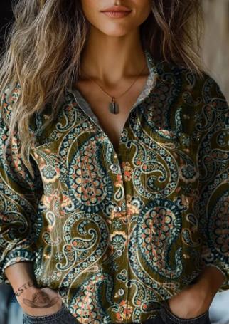 Stilvolle Damen-Bluse mit Print für Alltag und Freizeit
