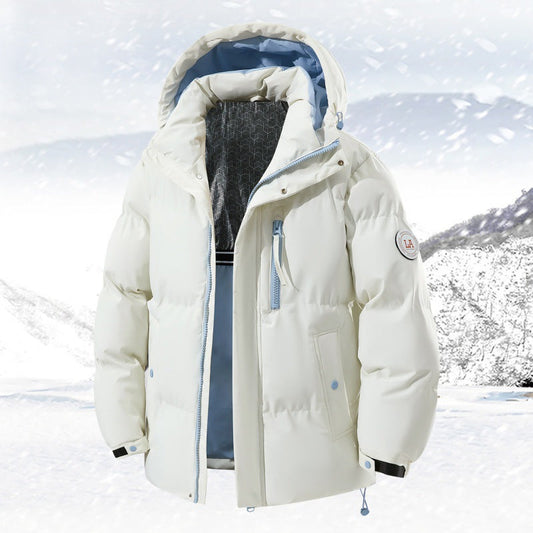 Herren Winterjacke mit Kapuze und Taschen