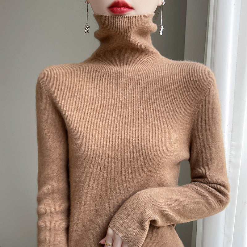 Damen Slim Fit Rollkragenpullover