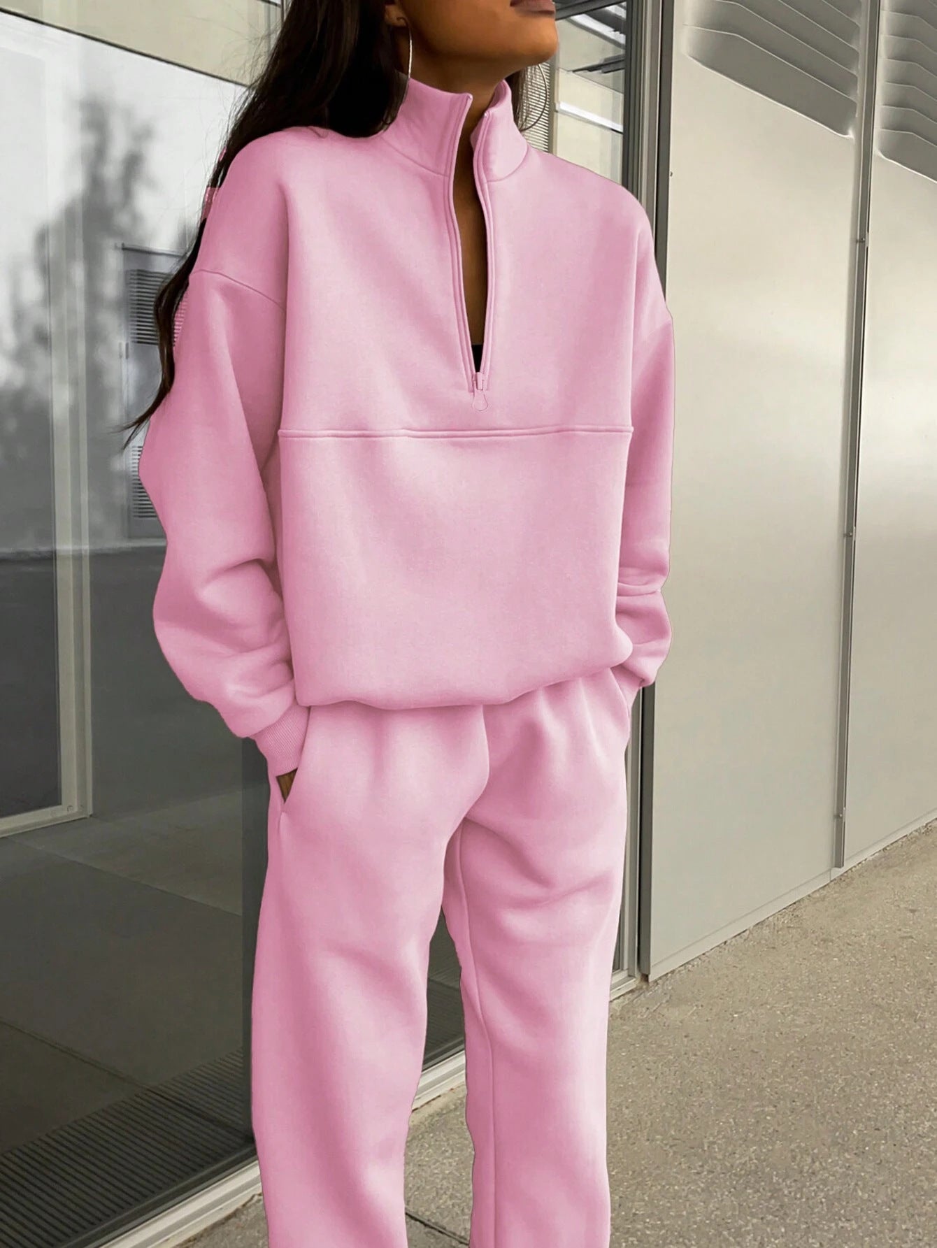 Damen Oversized Zweiteiliges Set
