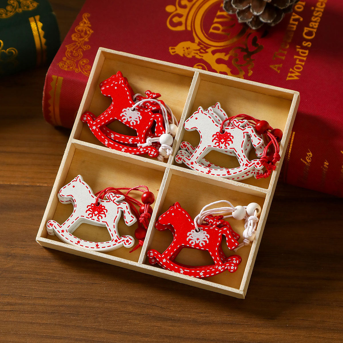 Weihnachtsbaumschmuck | Baumförmiges Design | Mit Aufhängeschnur