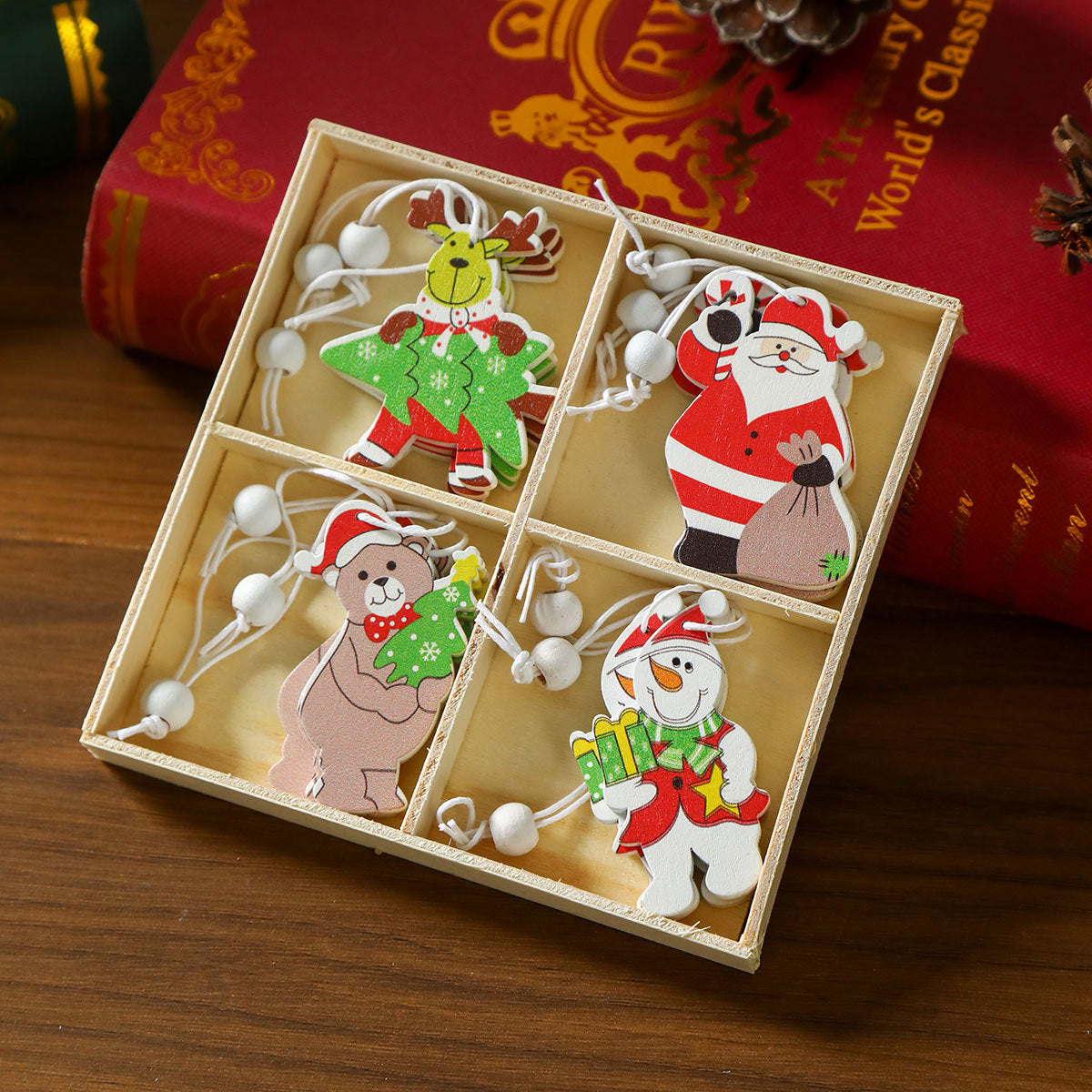 Weihnachtsbaumschmuck | Baumförmiges Design | Mit Aufhängeschnur