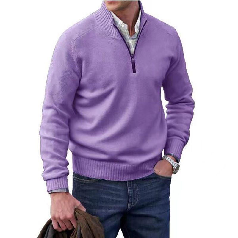 Niko | Klassischer Pullover mit Reißverschluss