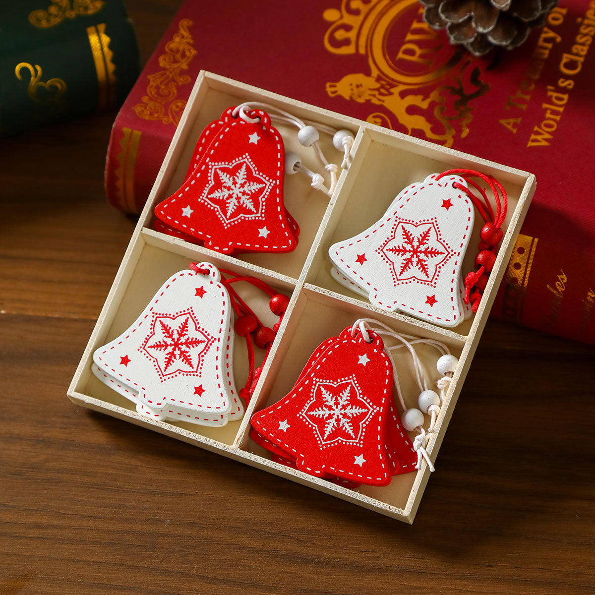 Weihnachtsbaumschmuck | Baumförmiges Design | Mit Aufhängeschnur