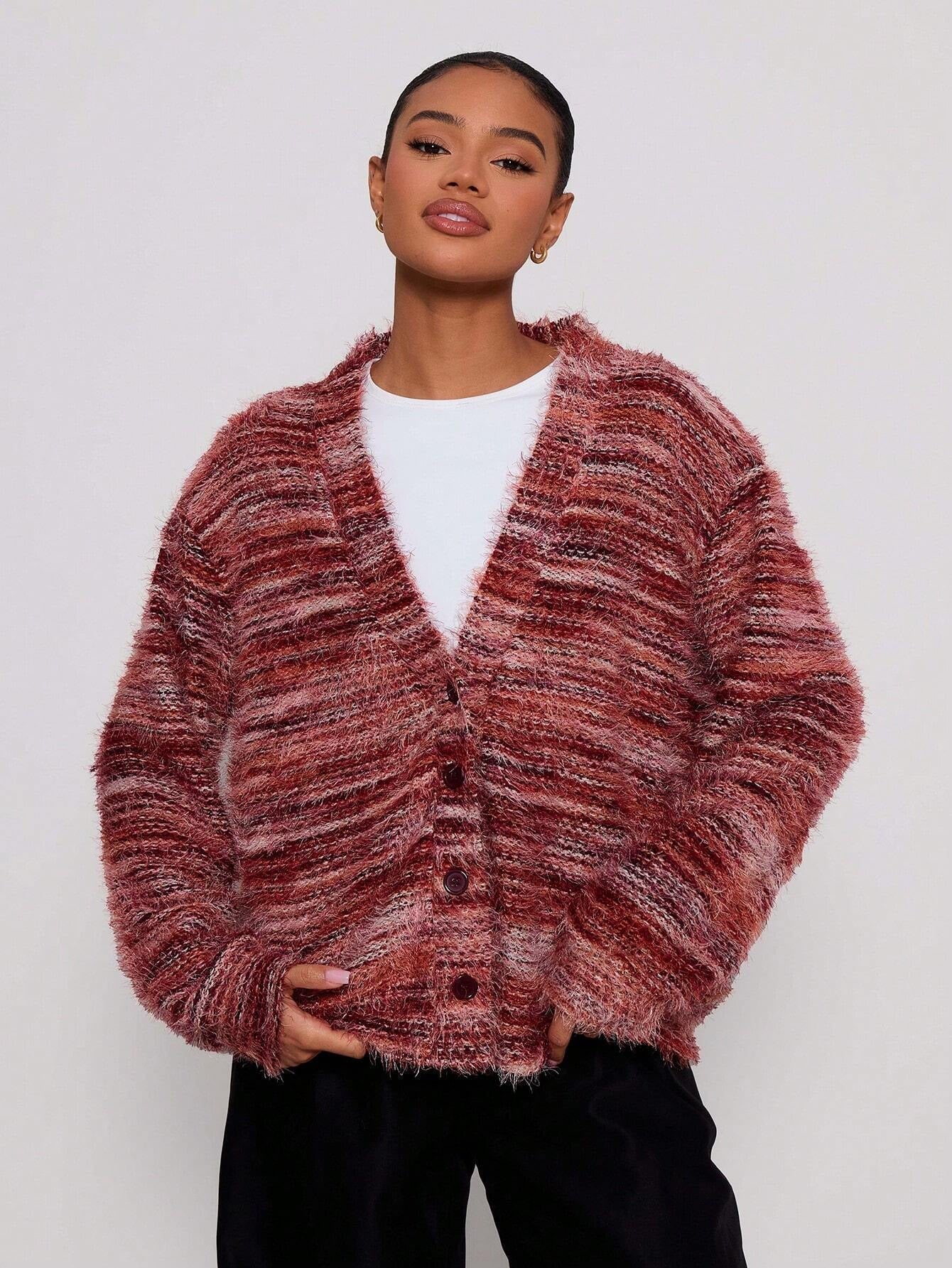 Damen Oversized Langarmpullover