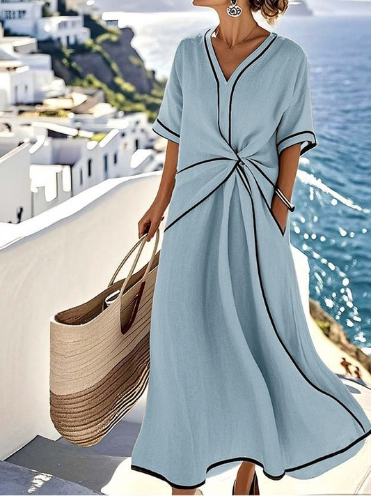 Moria - Elegantes Kleid mit Schmeichelnder Taille und Festlichem Chic