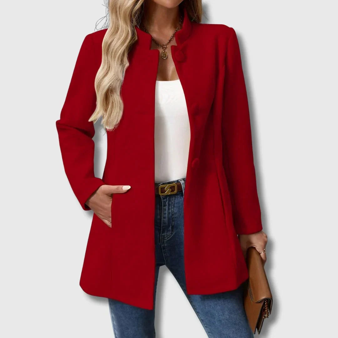 Carys | Mittellange Geknöpfte Jacke
