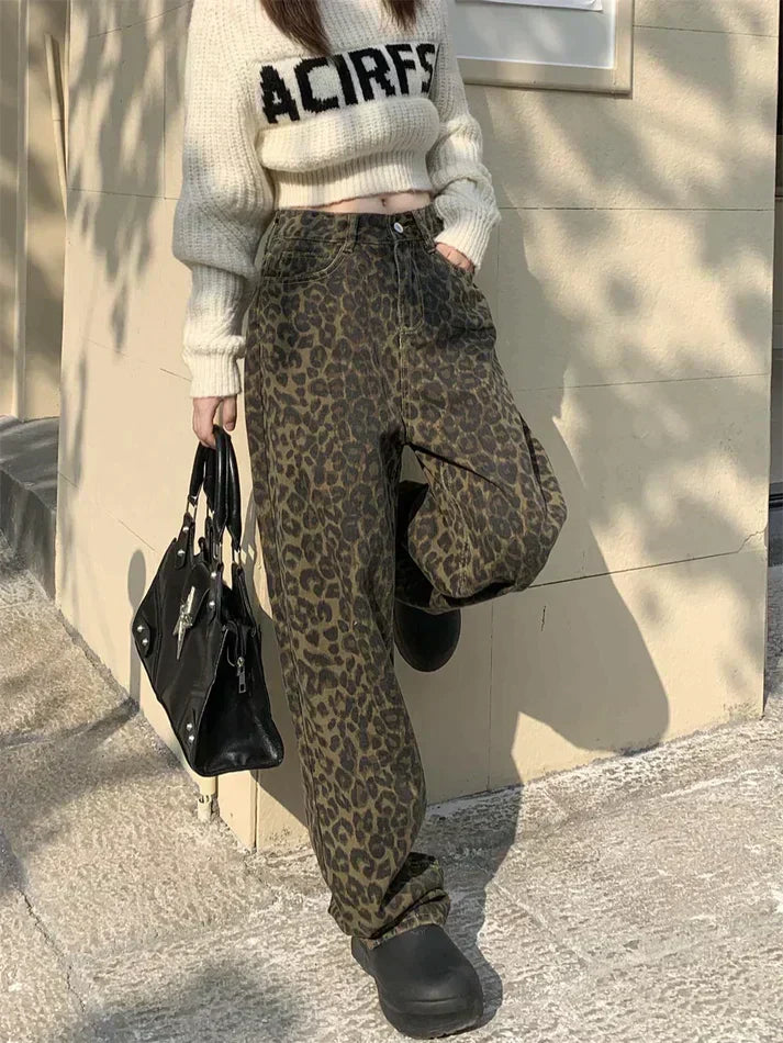 Meike – Stylische Jeans mit trendigem Leopardenprint [50 % Rabatt]
