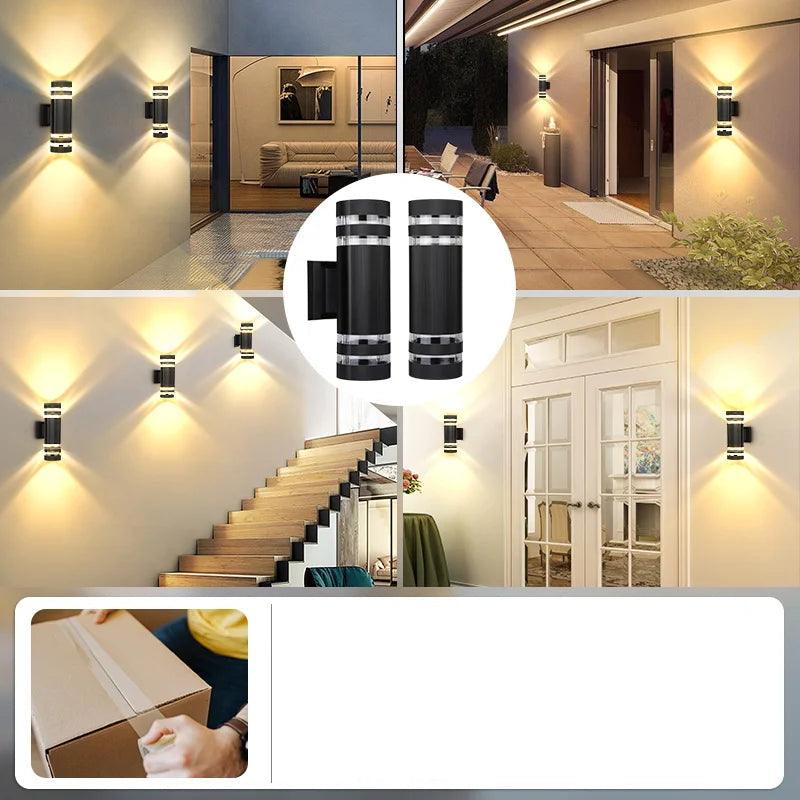 LED Außenwandleuchte mit Up & Down Effekt – IP65 wasserdicht