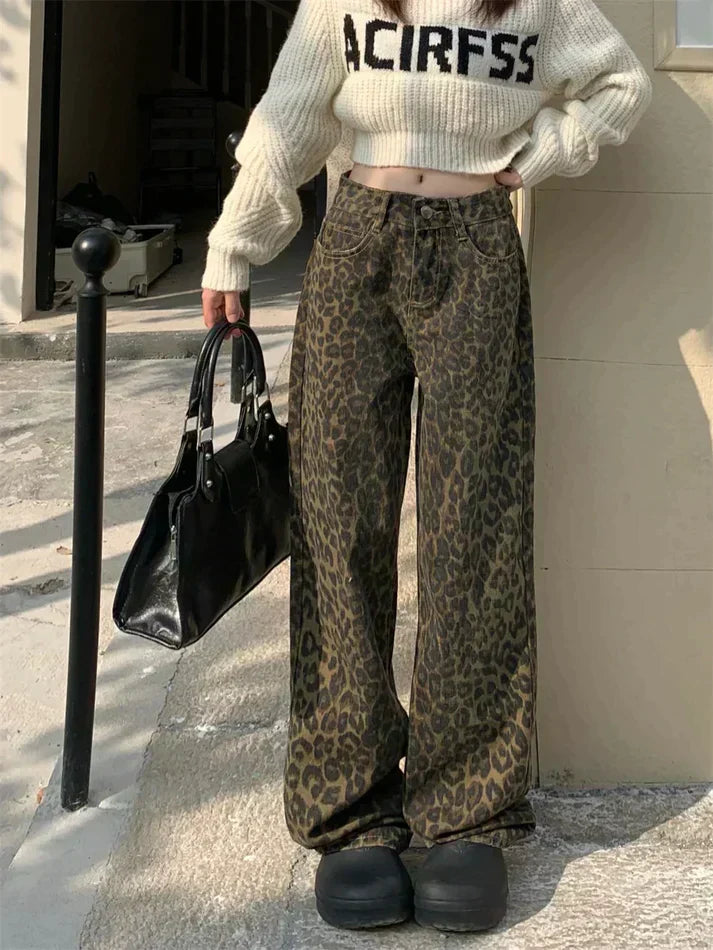 Meike – Stylische Jeans mit trendigem Leopardenprint [50 % Rabatt]