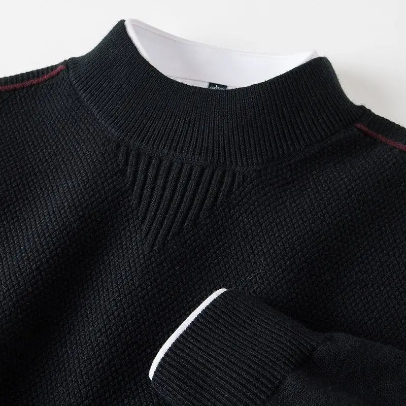 Jaison – Pullover aus strukturiertem Strick mit Rundhalsausschnitt