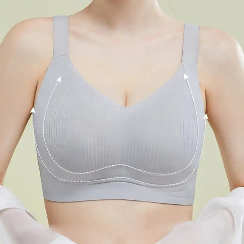 Drahtloser, nicht markierender, hautfreundlichear Push-Up-BH