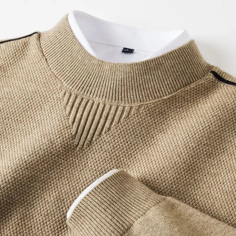Jaison – Pullover aus strukturiertem Strick mit Rundhalsausschnitt