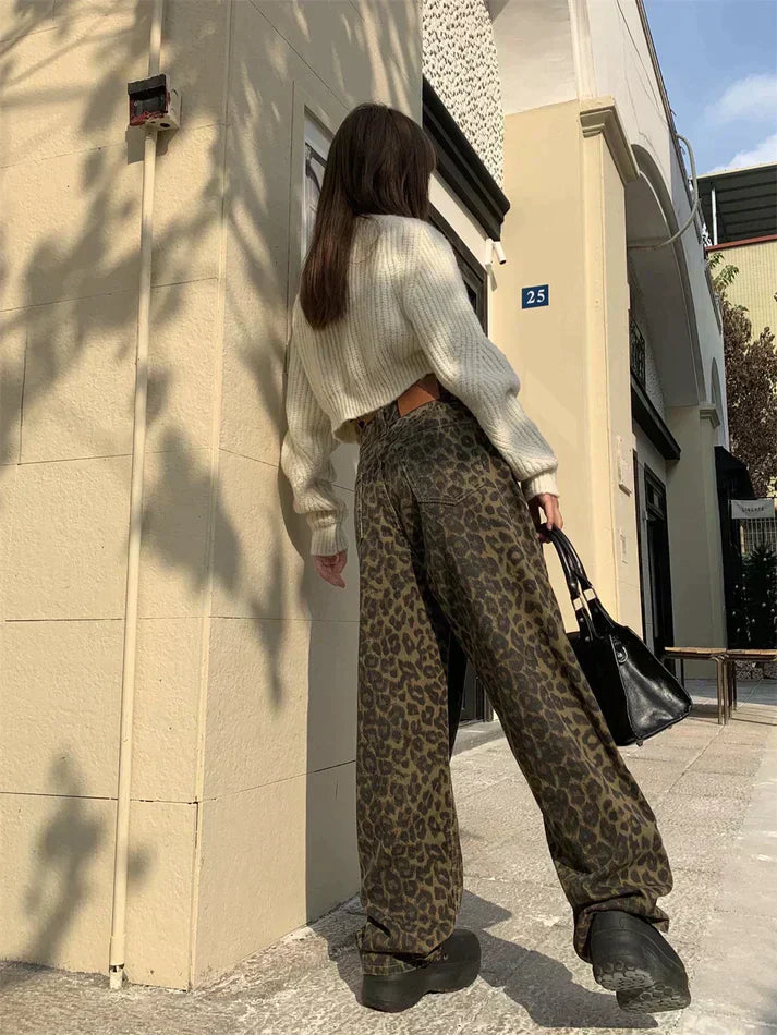 Meike – Stylische Jeans mit trendigem Leopardenprint [50 % Rabatt]