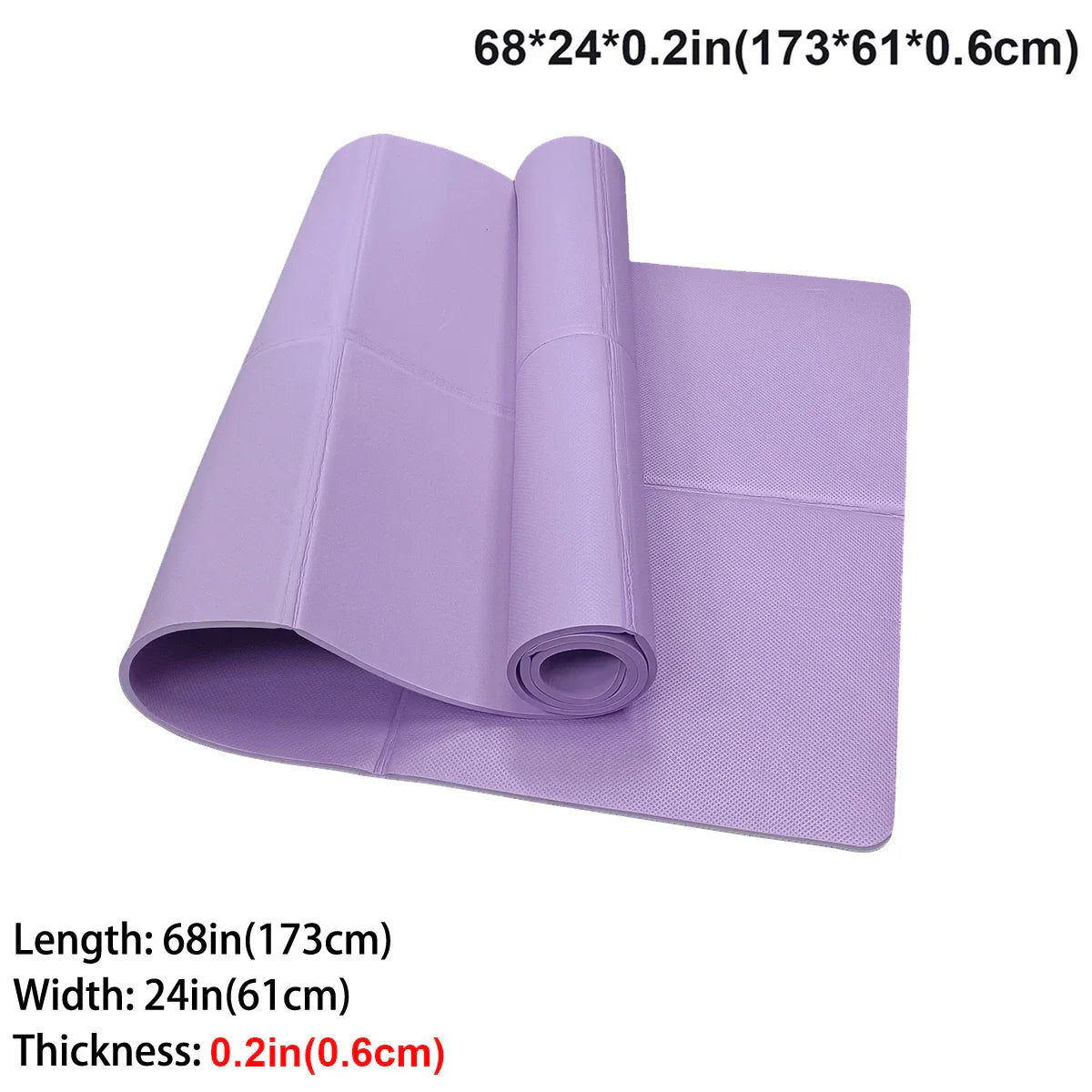 Vireya Faltbare Yogamatte | EVA-Material | 3–6 mm Dicke | Leicht & Rutschfest | 173x60 cm