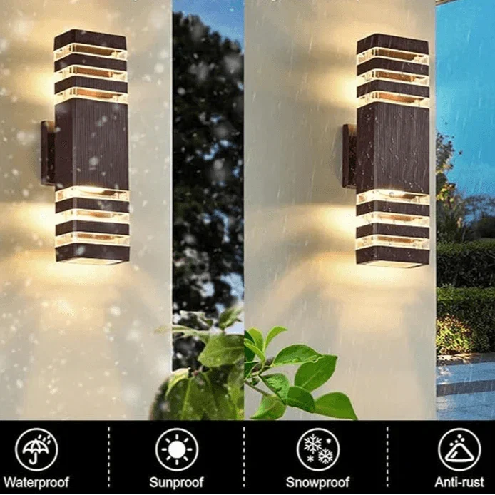 LED Außenwandleuchte mit Up & Down Effekt – IP65 wasserdicht