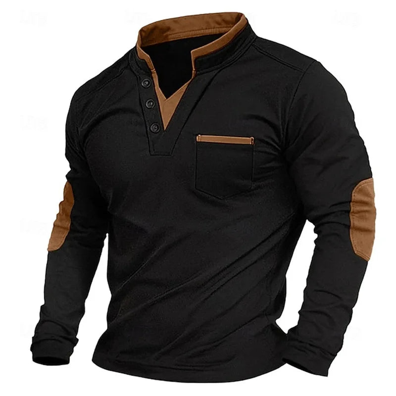 Jonathan | Elegantes Freizeit-Sweatshirt mit V-Ausschnitt